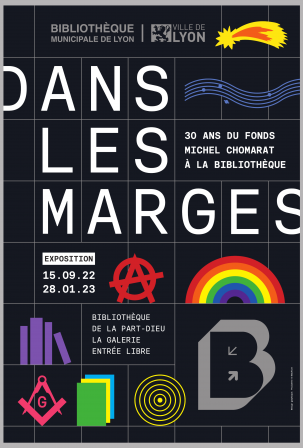Affiche de l'exposition "Dans les marges", sept. 2022 Affiche de l'exposition "Dans les marges", sept. 2022