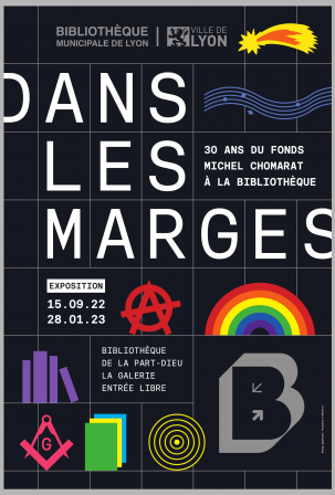 Affiche de l'exposition &quot;Dans les marges&quot;, sept. 2022